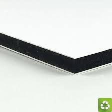 Placa de PVC expandido blanco con núcleo negro para grabado profesional