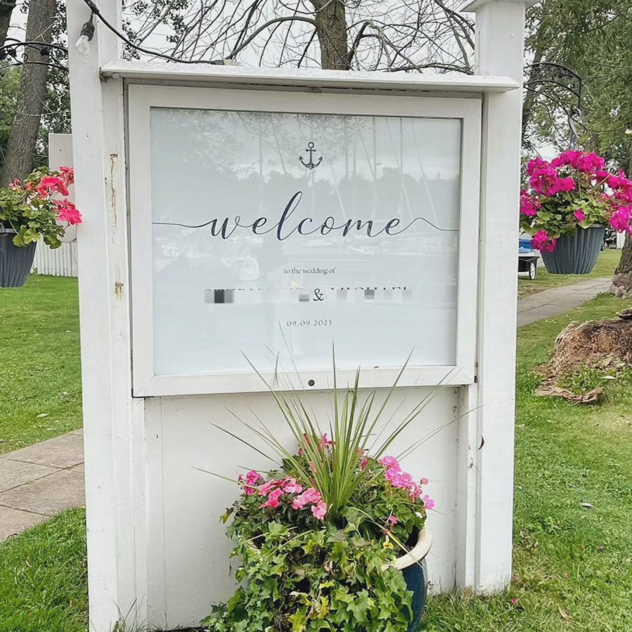 Wedding welcome sign