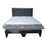 Miniatura: Cama 2 plazas Colchon MARVER Negro Cuero Diamante
