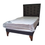 Miniatura: Cama plaza y media  Respaldo a Piso Colchon MARVER Negro Cuero