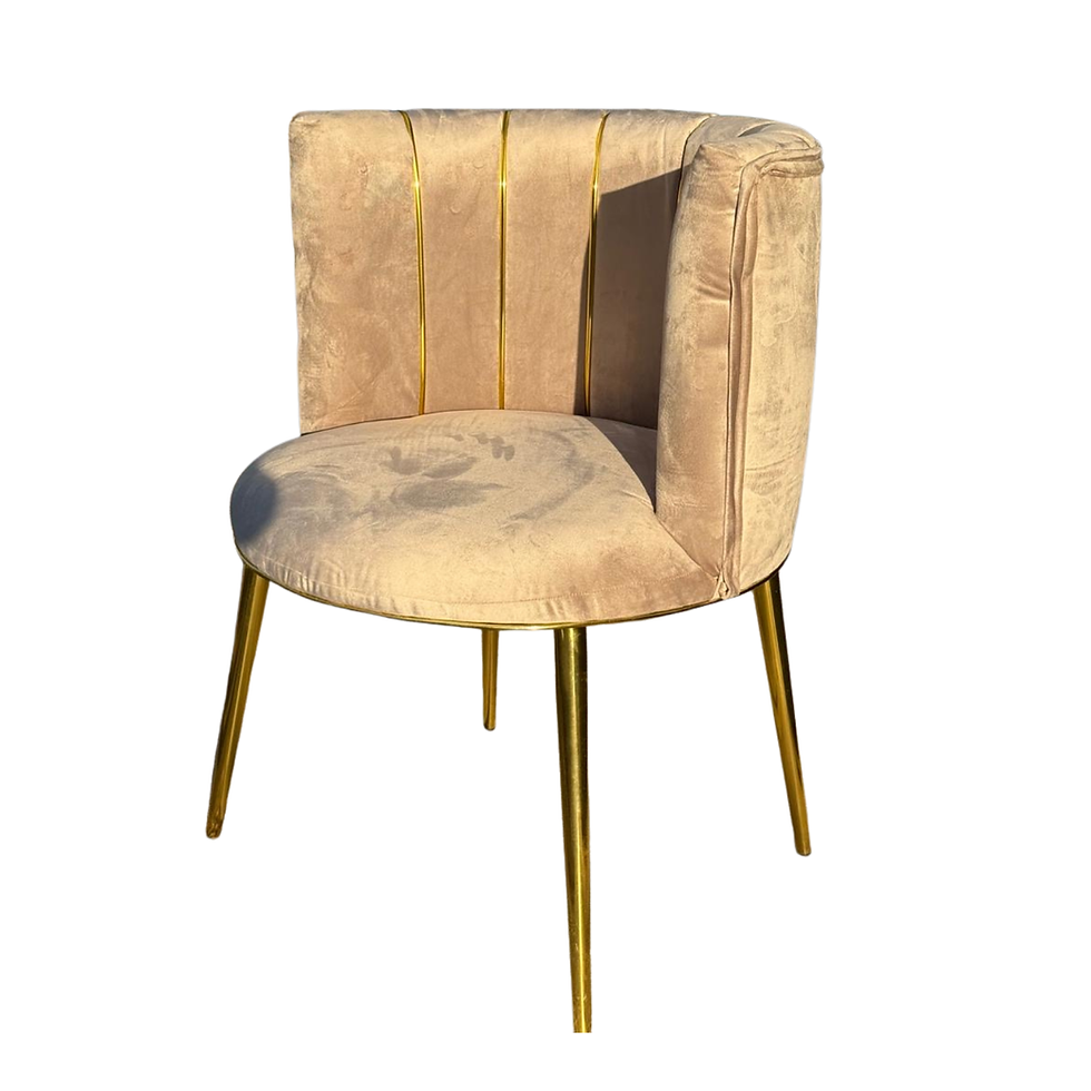 Miniatura: Poltrona Modelo Estela Beige Felpa