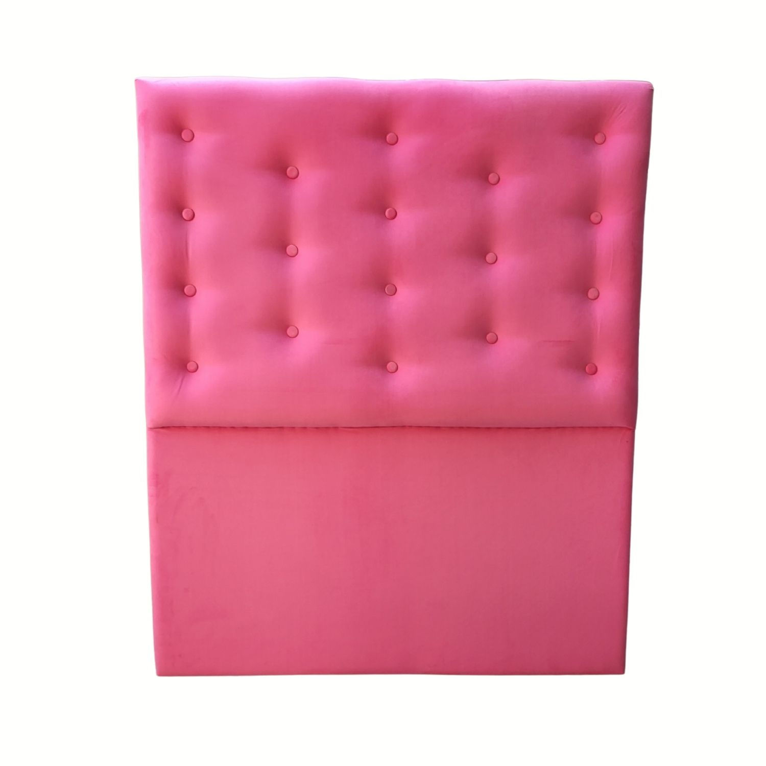 Respaldo a piso plaza y media Rosado Barbie Felpa