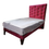 Miniatura: Cama 1 plaza + Respaldo a Piso Burdeo Diamante + Colchon