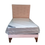 Miniatura: Cama plaza y media  Respaldo a Piso Colchon MARVER Rosa Pastel Felpa