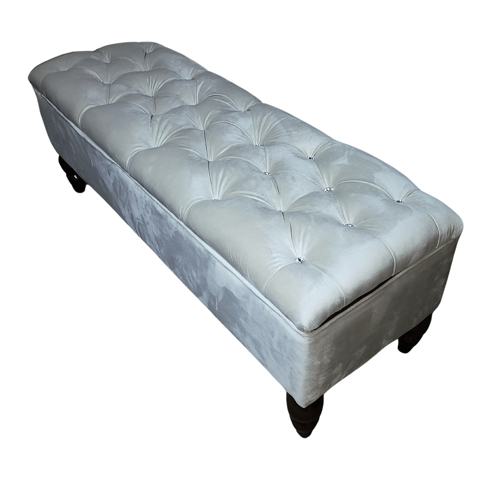 Miniatura: Banqueta Baúl Capitoné Reina 120x40x42x20 Rimar