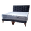 Miniatura: Cama 2 plazas Colchon MARVER Negro Felpa