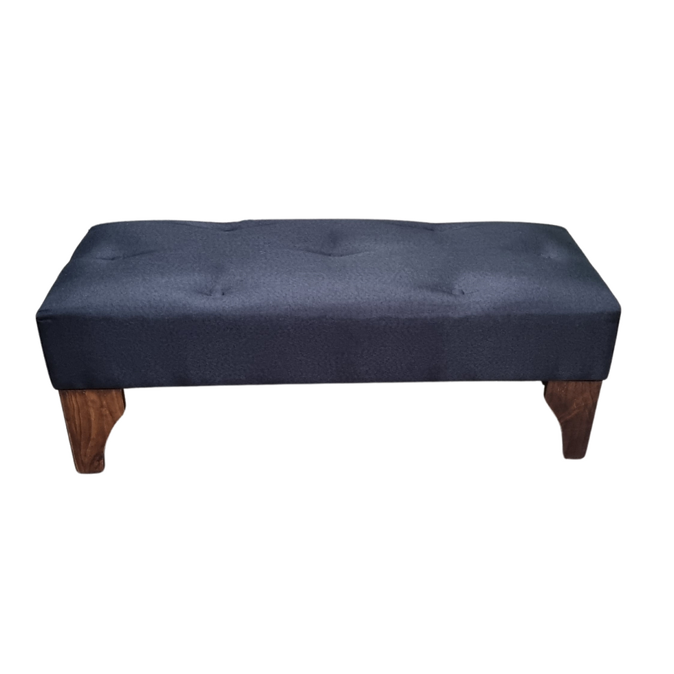 Miniatura: Banqueta Larga Negro Lino 100x40x40 Rimar.