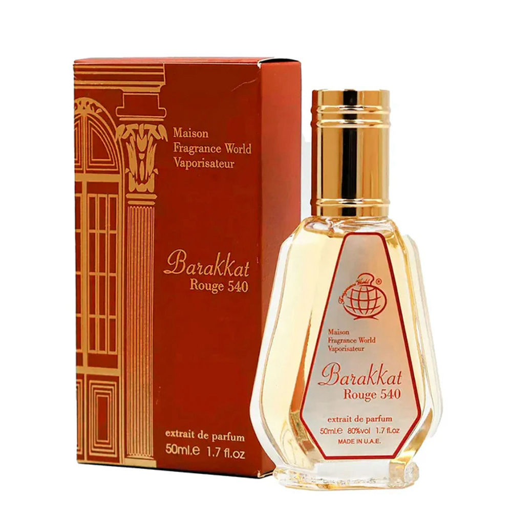 Barrakat Rouge 540 FRAGRANCE WORLD Extrait de Parfum, 1.7 oz.