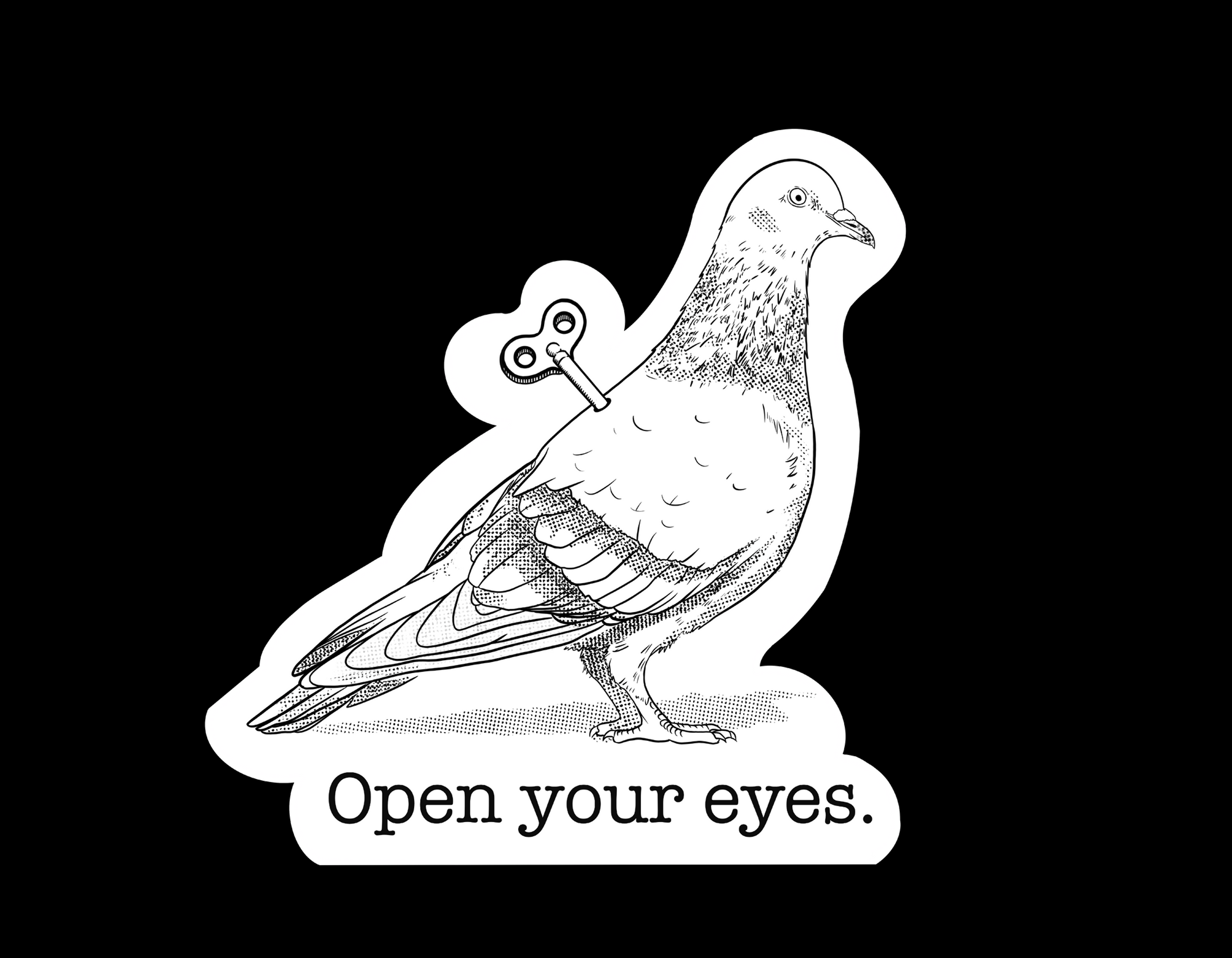 “Open Your Eyes” Vinyl Sticker