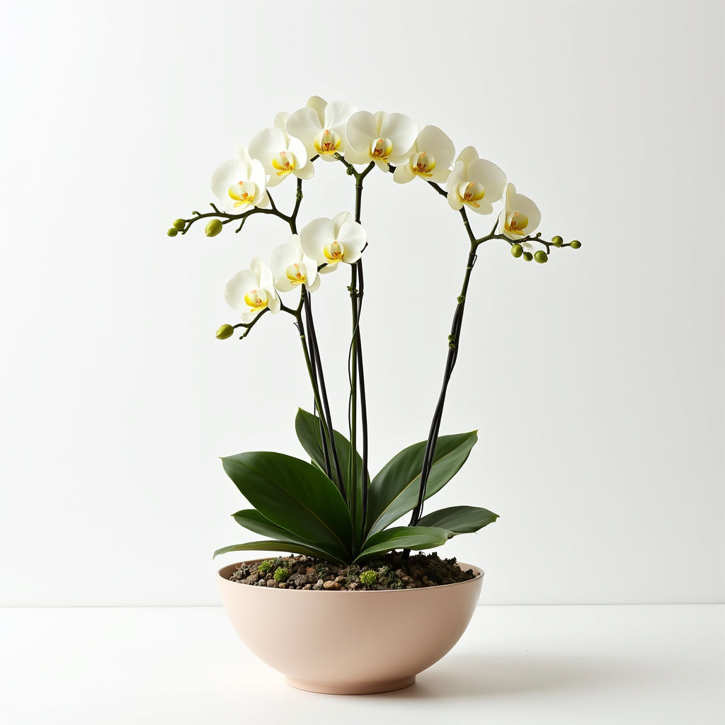 Modern Orchid Arrangement