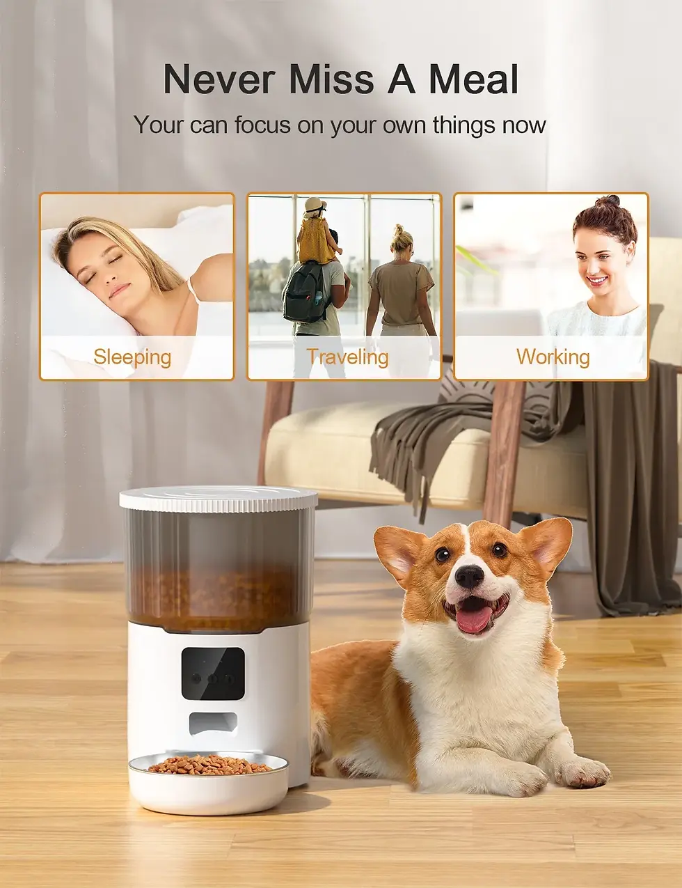 Thumbnail: Cat Smart Dog Automatic Pet Feeder