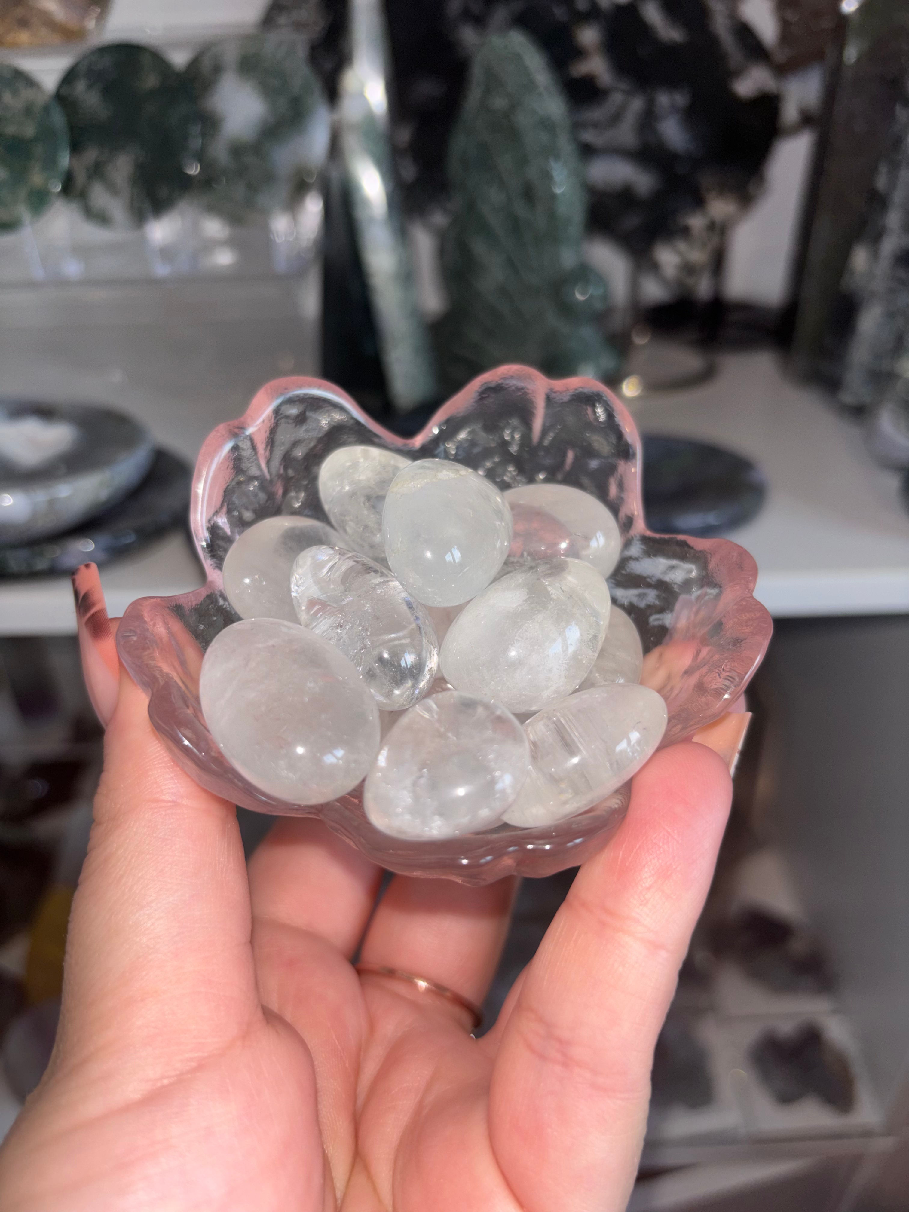 Clear Quartz tumbles 