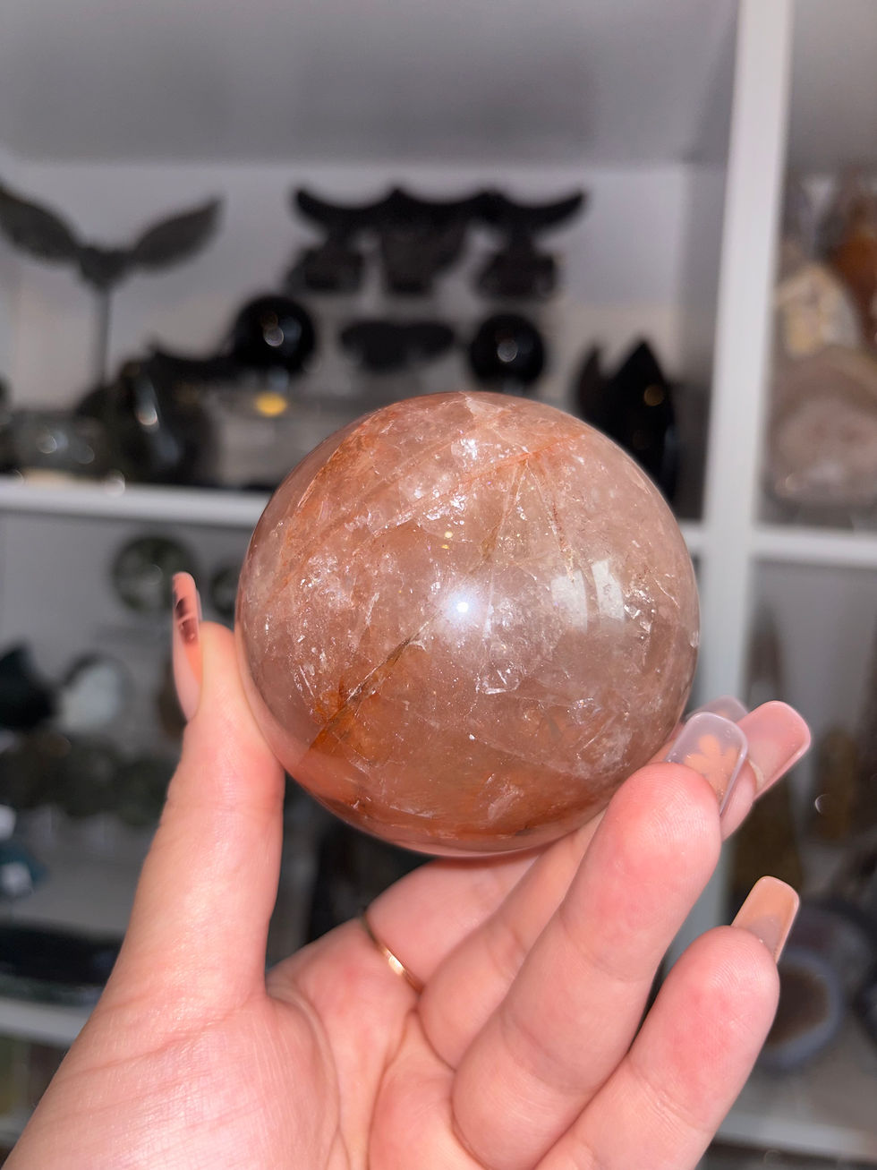Thumbnail: Fire quartz sphere 