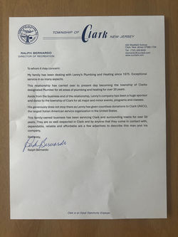 Copy of Copy of Letter from Clark Township