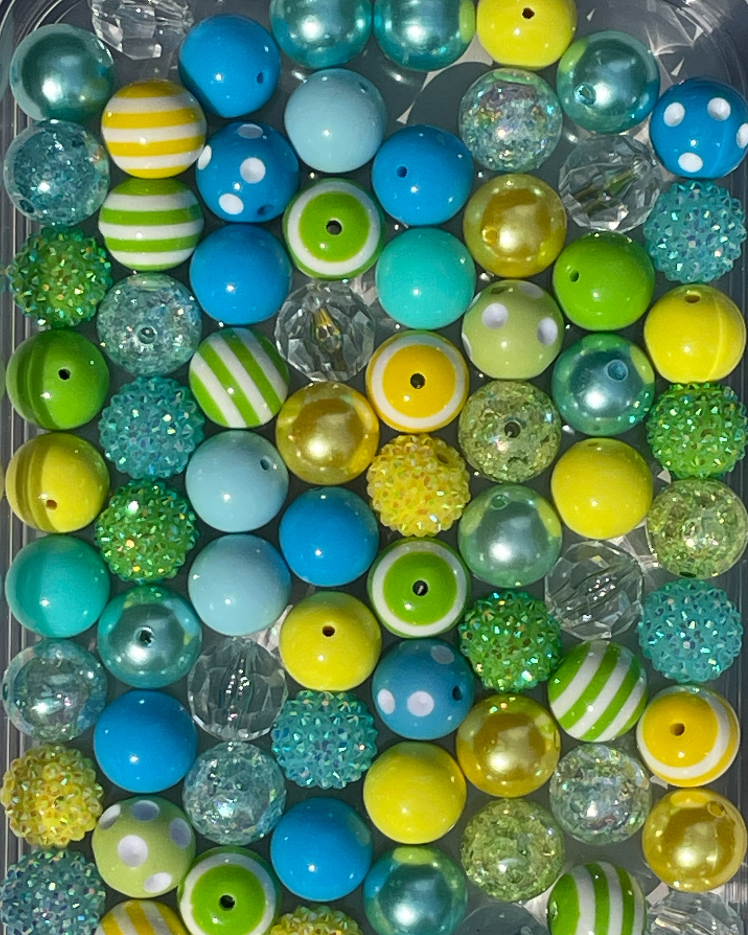 Spring Mix - 20mm Bubble Gum Bead Mix, Chunky Bead Mix