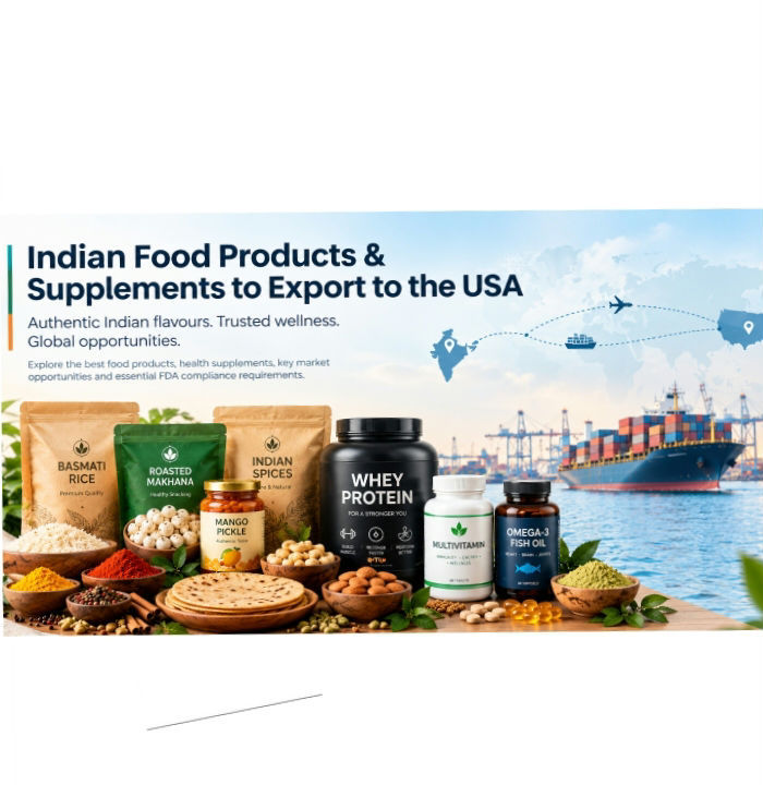 Top Indian Food Products and Supplements to Export to the USA
