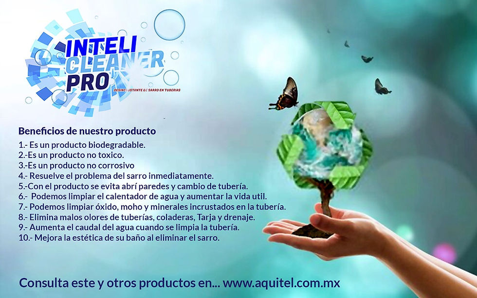 Miniatura: Desincrustante de Sarro en Tuberias Tinacos y Baños  4 L  INTELI CLEANER PRO