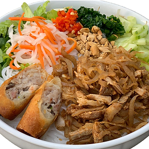 19. Bún bì chả giò