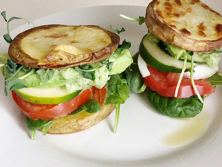 Garden Sliders with Basil Pesto Recipe (Vegan, GF, SF)