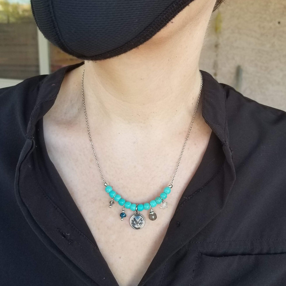 Thumbnail: Charmed Science of Mind Necklace in Turquoise Howlite