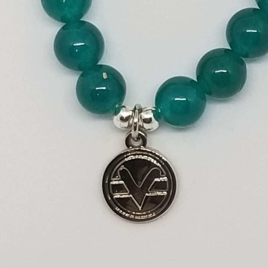 Thumbnail: Science of Mind Beaded Bracelet in Emerald Jade