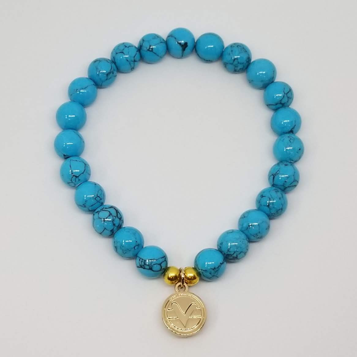 Science of Mind Beaded Bracelet in Turquoise Howlite