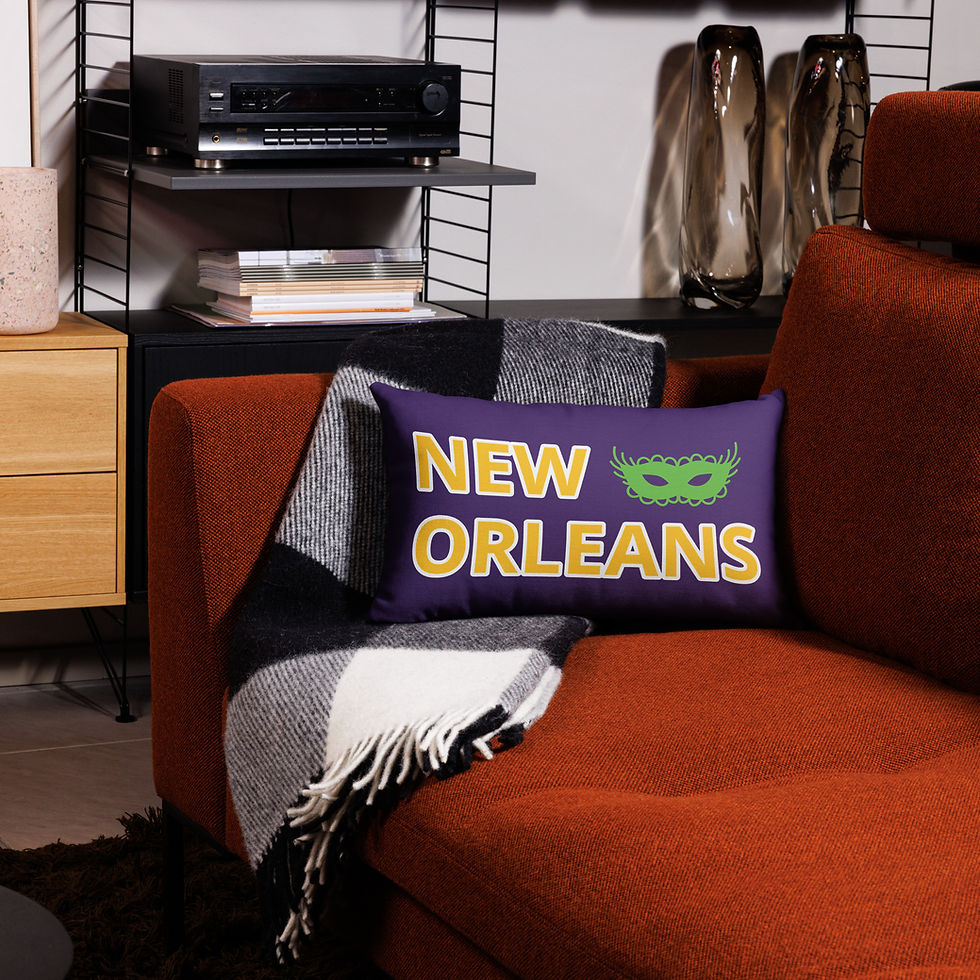Thumbnail: NERD DOOIE-NOLA Mardi Gras Premium Pillow