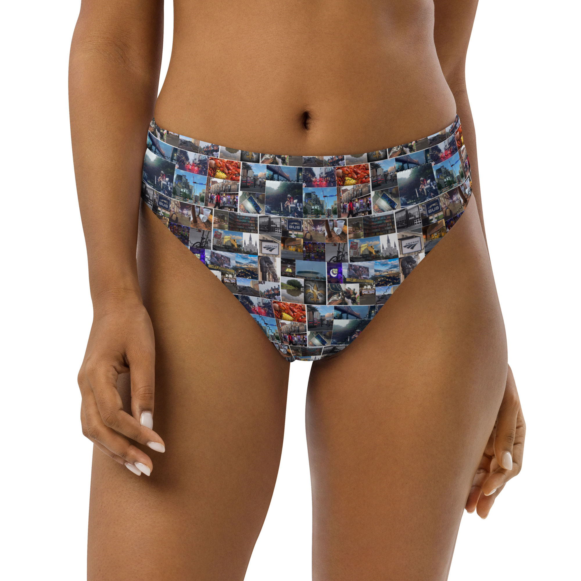 CURii BY NERD DOOIE Recycled high-waisted bikini bottom
