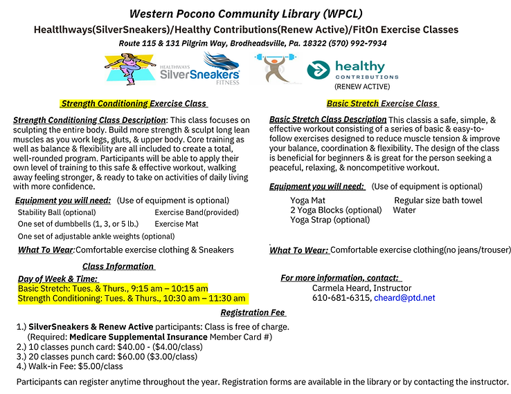 Strength Conditioning Class Description This class focuses on sculpting the entire body. B