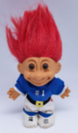 Vintage Russ Troll Doll - Football Player #1