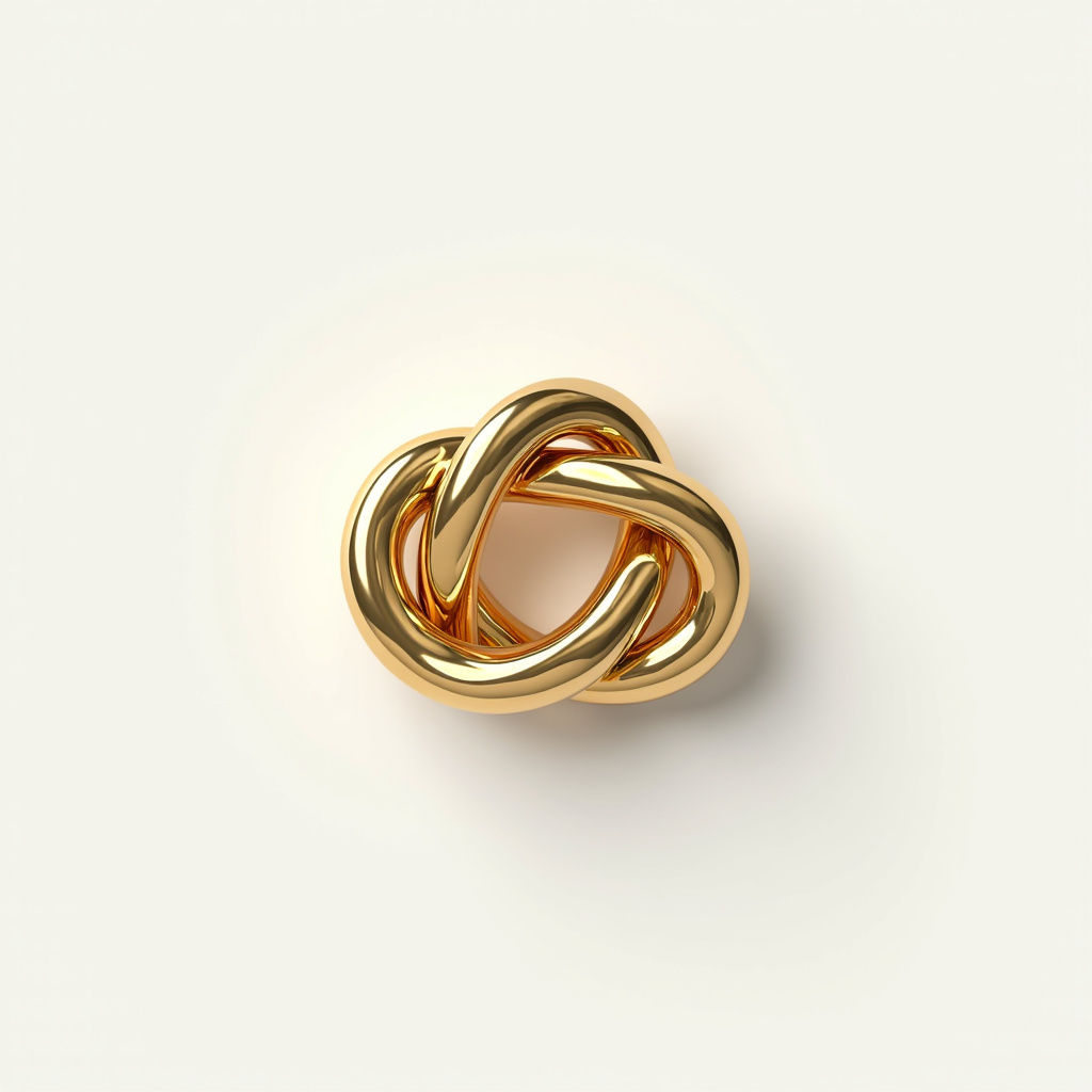 Golden Knot Brooch