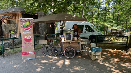 Kaffeefahrrad im Tierpark