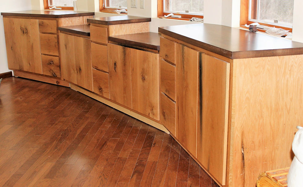 Hickory flat panel custom stain