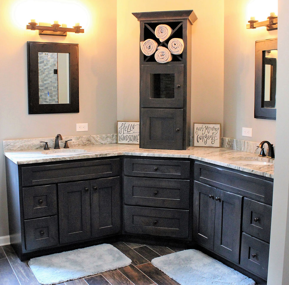Knotty Alder Shaker Style Custom Stain
