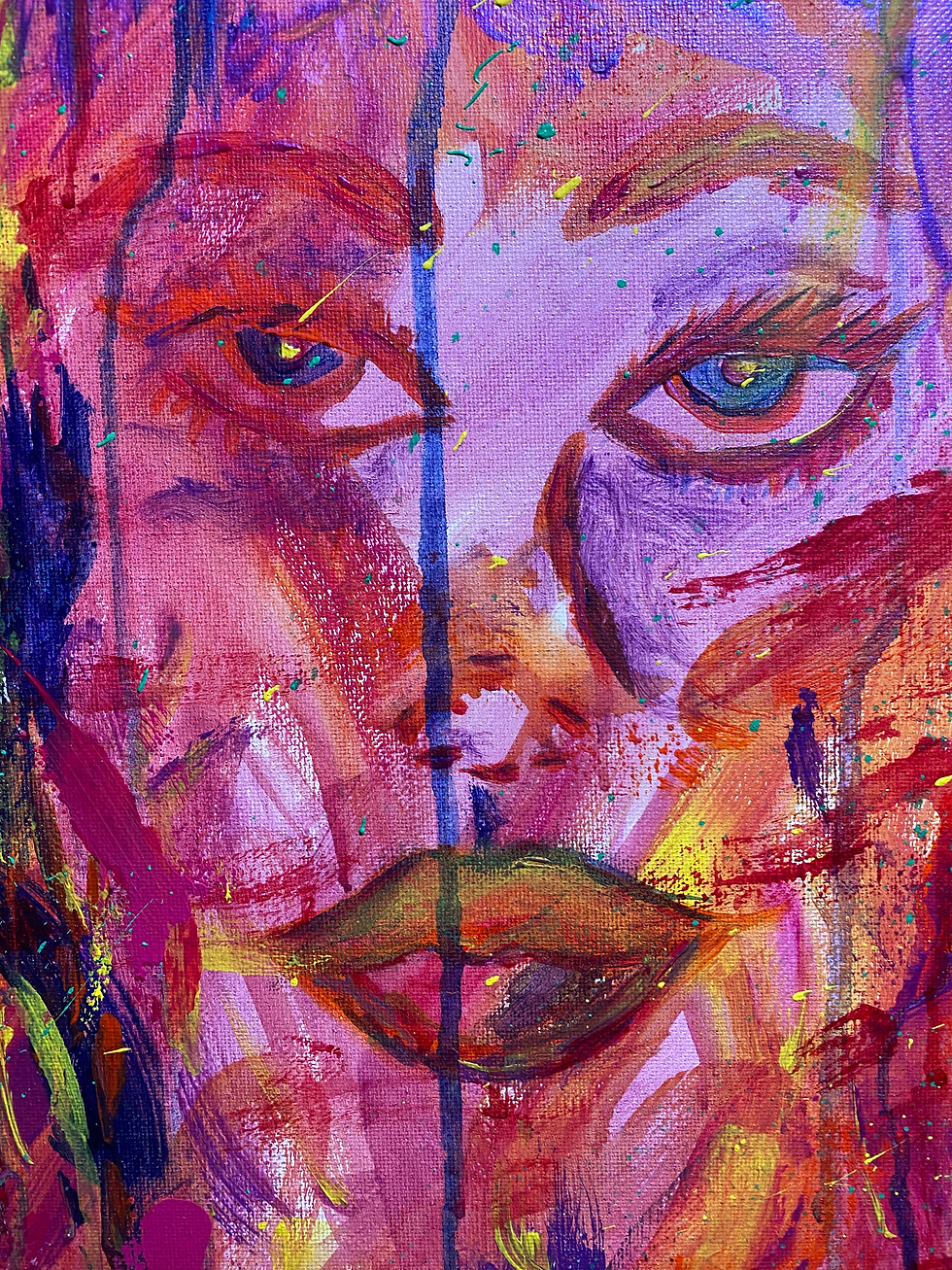 woman owned abstract painting