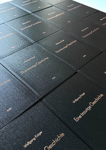 Romane gedruckt und gebunden  KREPAP Buchbinderei