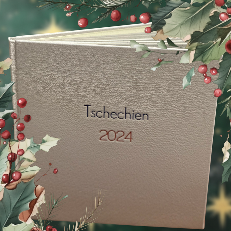 Ledereinband weiß