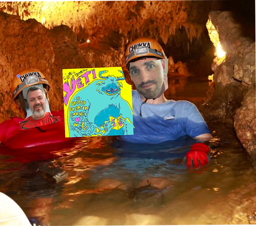 Just three dudes--err, comics readers, chillin' in the caves lookin' for da gems.