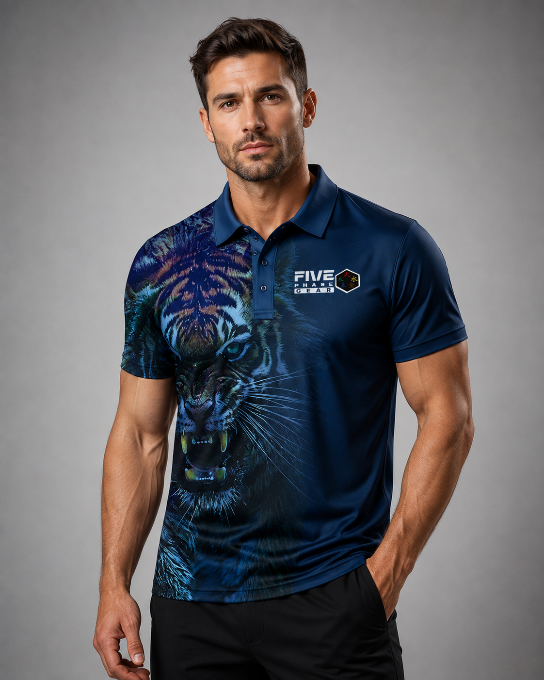 Fivephase Gear: The Roar Tech Polo Blue
