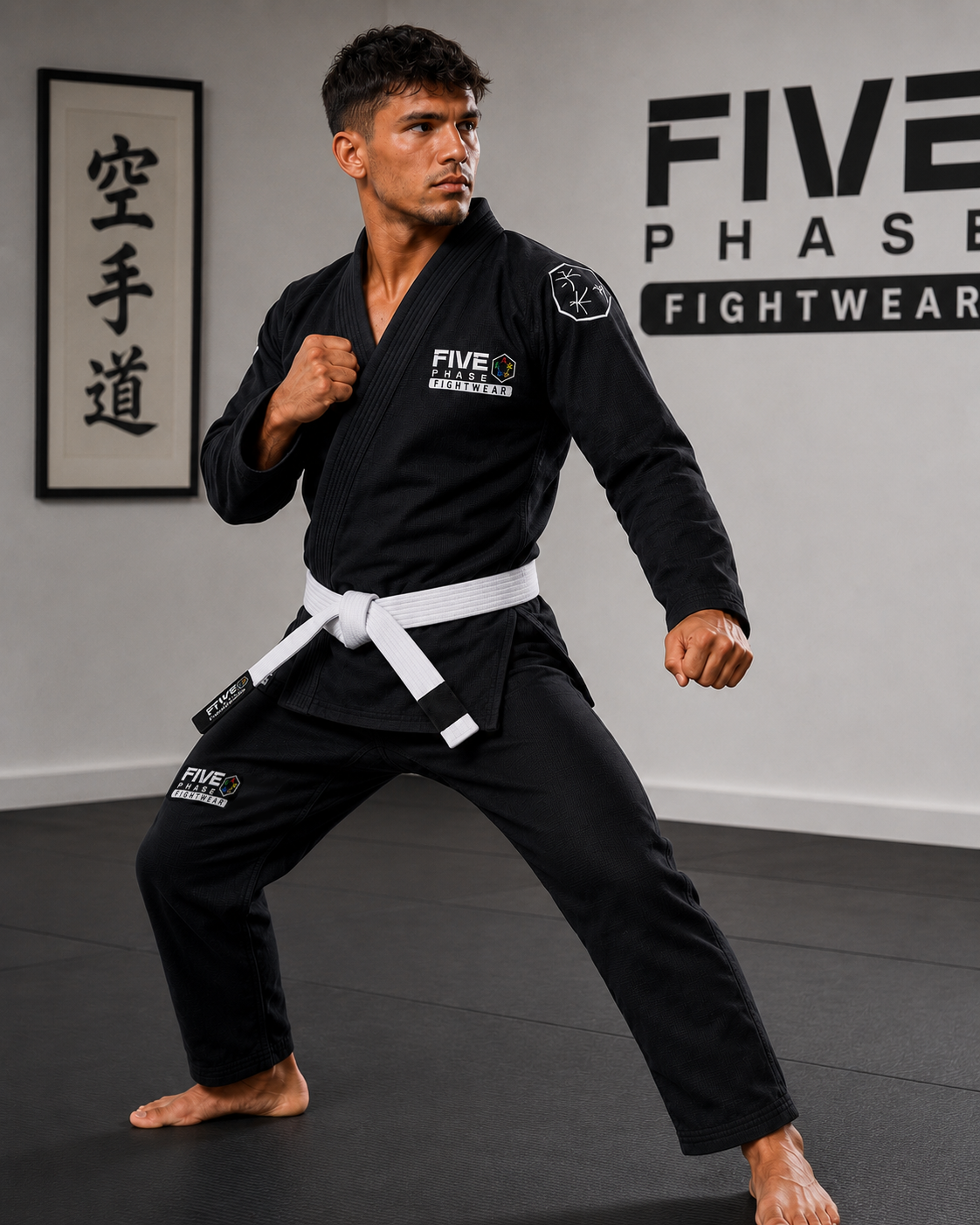 Five Phase Fightwear Blue Pro Karate Gi – Elite Combat Edition Black