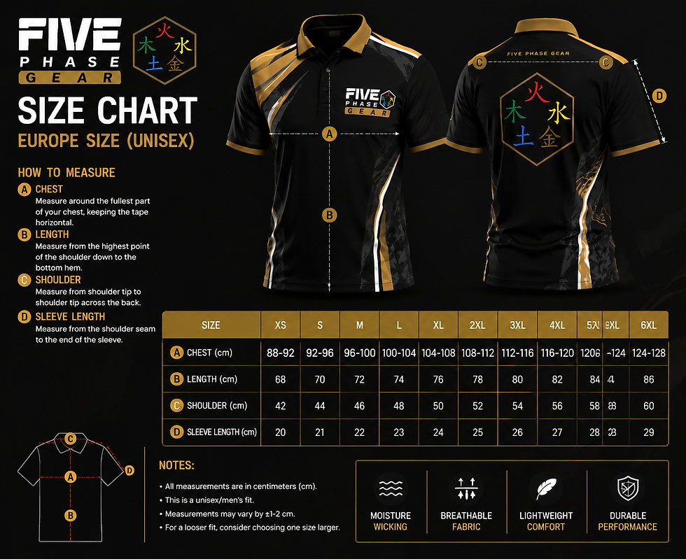 Thumbnail: Five Phase Gear Premium Performance Polo (Element Series Black/Gold Edition)
