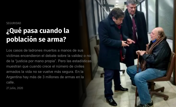 Más armas más miedo