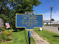 Historic Marker erected by the Chazy Friends of the Chazy Public Library