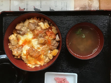 中村農場で親子丼を食べました