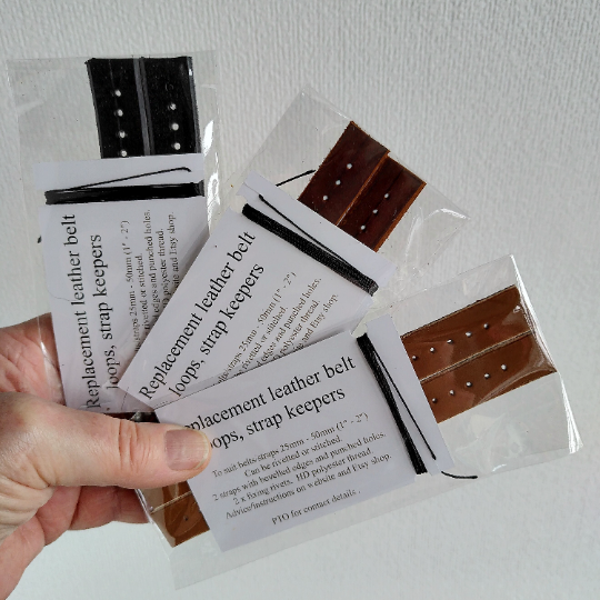 Thumbnail: Replacement leather belt loop kit