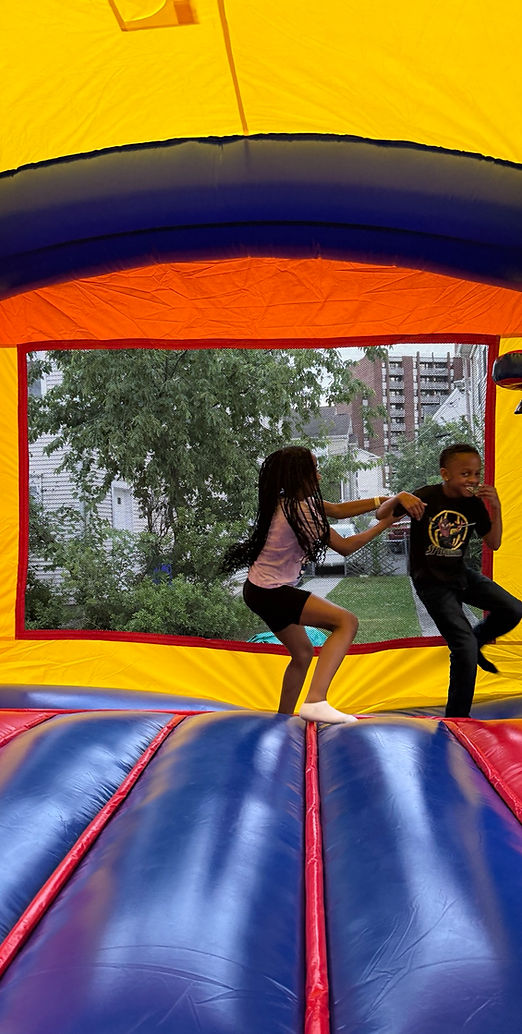 Rainbow Bounce House