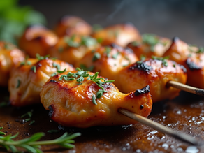Delicious BBQ Skewers served by Pink Diamond Catering in London