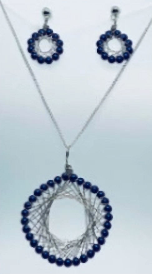 Swarovski Pearls Wired Set. St. silver