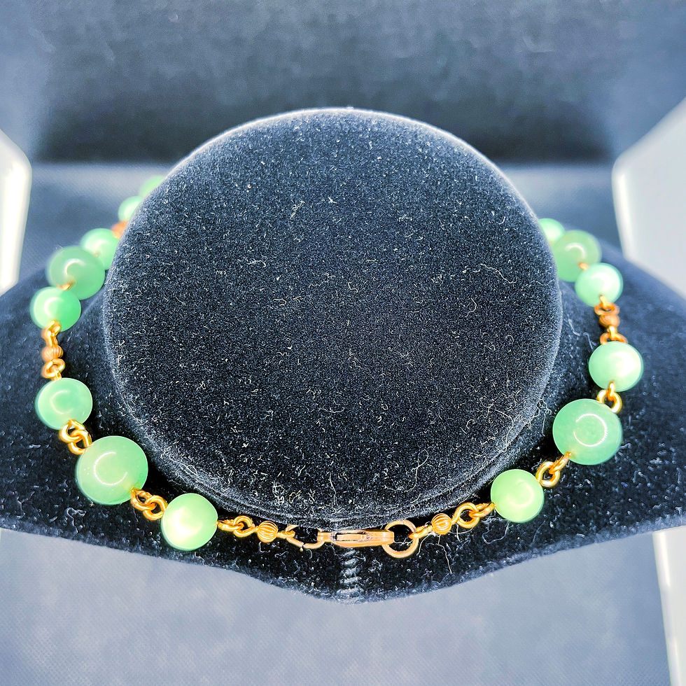 Thumbnail: Green Amazonite Gemstones 18" Necklace