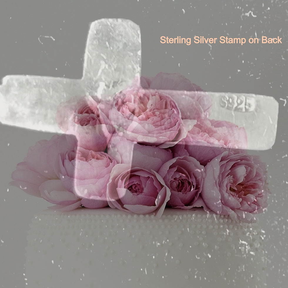 Thumbnail: Garnet Gemstone 925 S/S 22 mm x 14 mm x 4 mm Cross